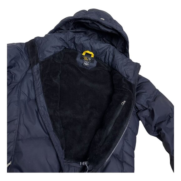 MOUNTAIN HARDWEAR Down Fill Black Winter Long Puffer Parka Coat Jacket Womens S - Picture 4 of 9